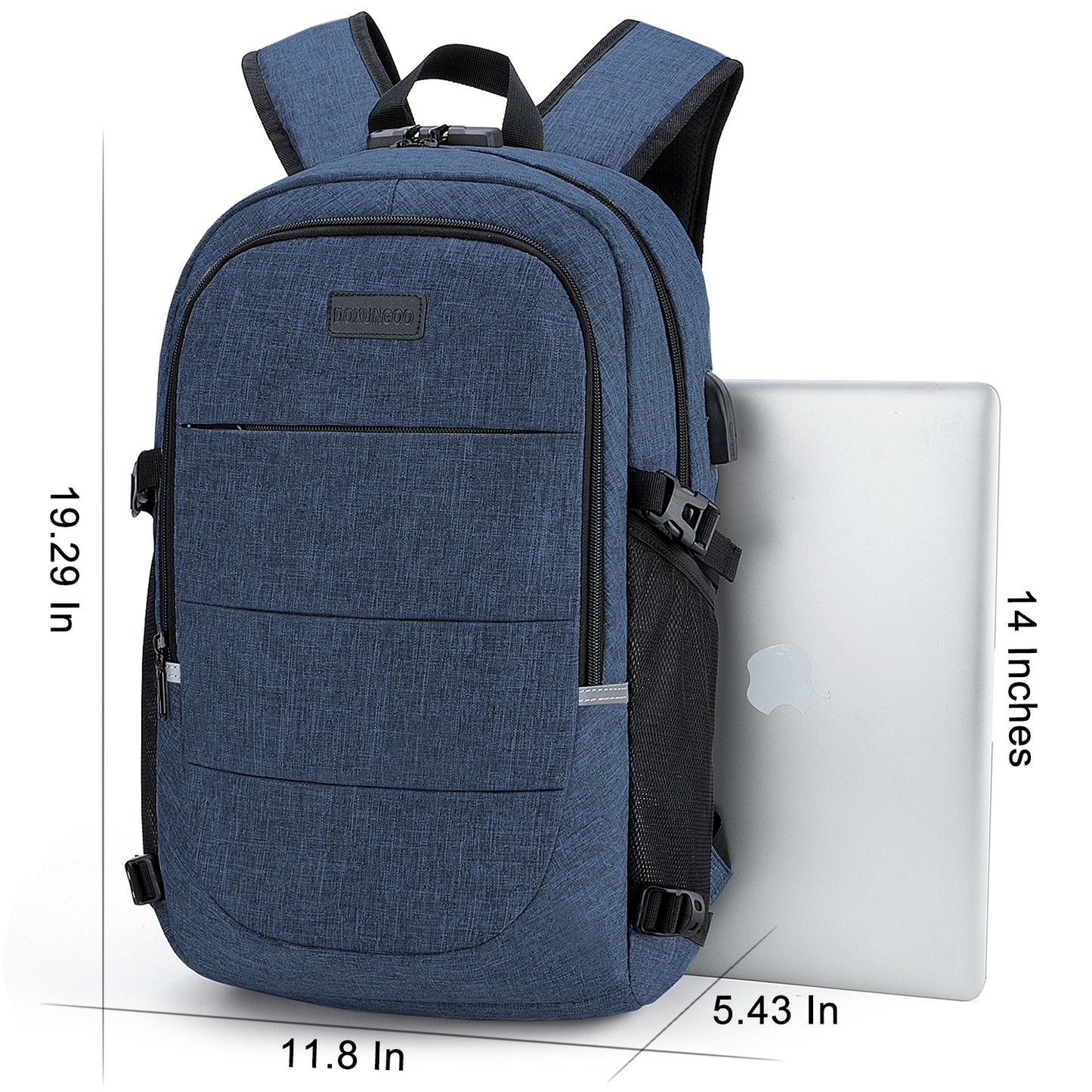 IGOLUMON Mochila Mujer Para Ordenador Portatil 15.6 Pulgadas Impermeable  Mochila Daypacks con Puerto USB Mochila para Universidad Trabajo Viaja
